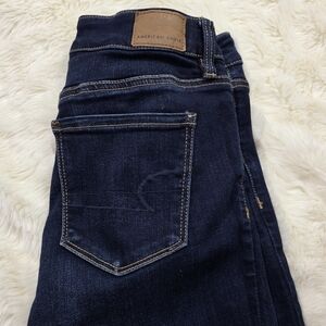 American Eagle Outfitters Women's Dark Blue Jeans